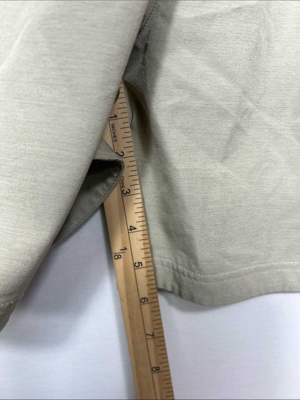 adidas Men’s Beige Athletic Shorts with Black Waistband - Picture 8 of 8